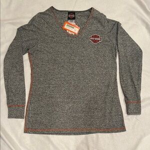 Harley-Davidson Gray Long Sleeve Shirt